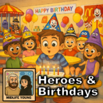 Heroes and Birthdays Cover